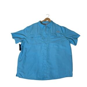 NWT REALTREE MEN’S 2XL FISHING SHIRT – SHORT SLEEVE BLUE